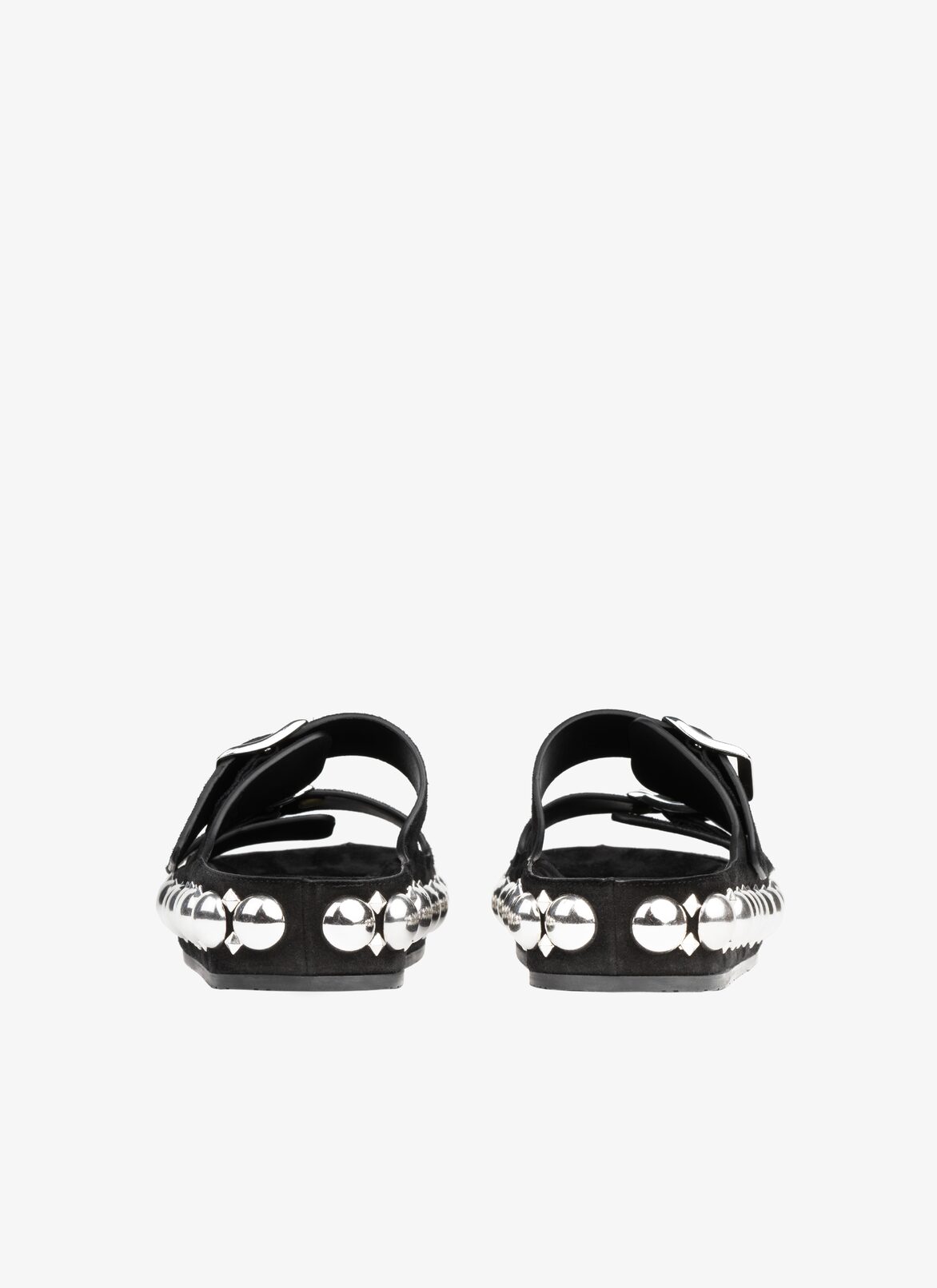 VELVET LEATHER MULTI-STRAP BOMBE MULES ALAÏA BLACK VELVET LEATHER MULTI-STRAP BOMBE MULES